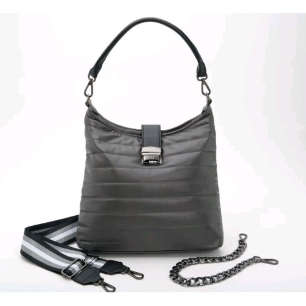 Think Royln Faux Leather Hobo with Three Straps - The Harper Dove,Bag A559573